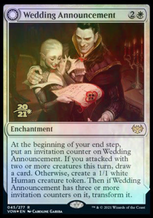 Wedding Announcement // Wedding Festivity [Innistrad: Crimson Vow Prerelease Promos] | Golgari Games