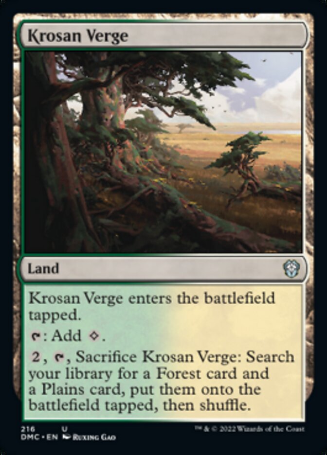 Krosan Verge [Dominaria United Commander] | Local Legends