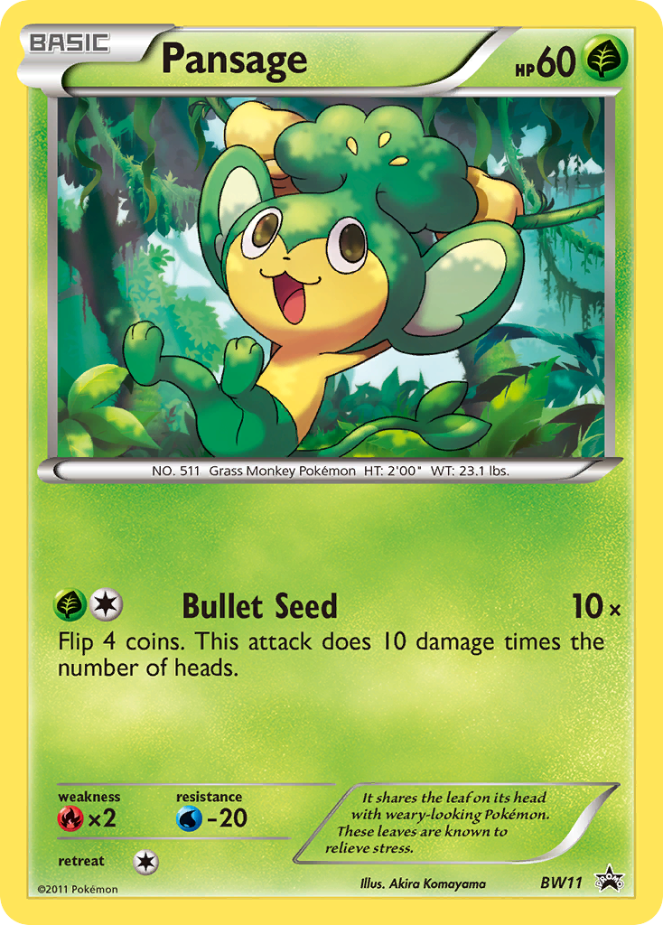 Pansage (BW11) [Black & White: Black Star Promos] | Local Legends