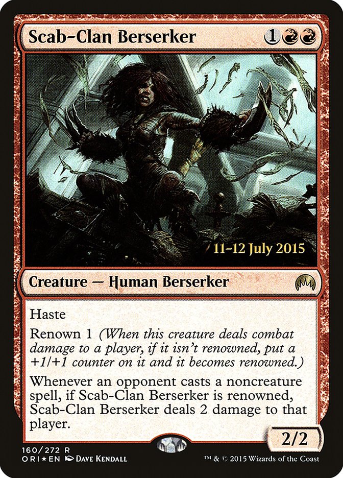 Scab-Clan Berserker [Magic Origins Prerelease Promos] | Local Legends
