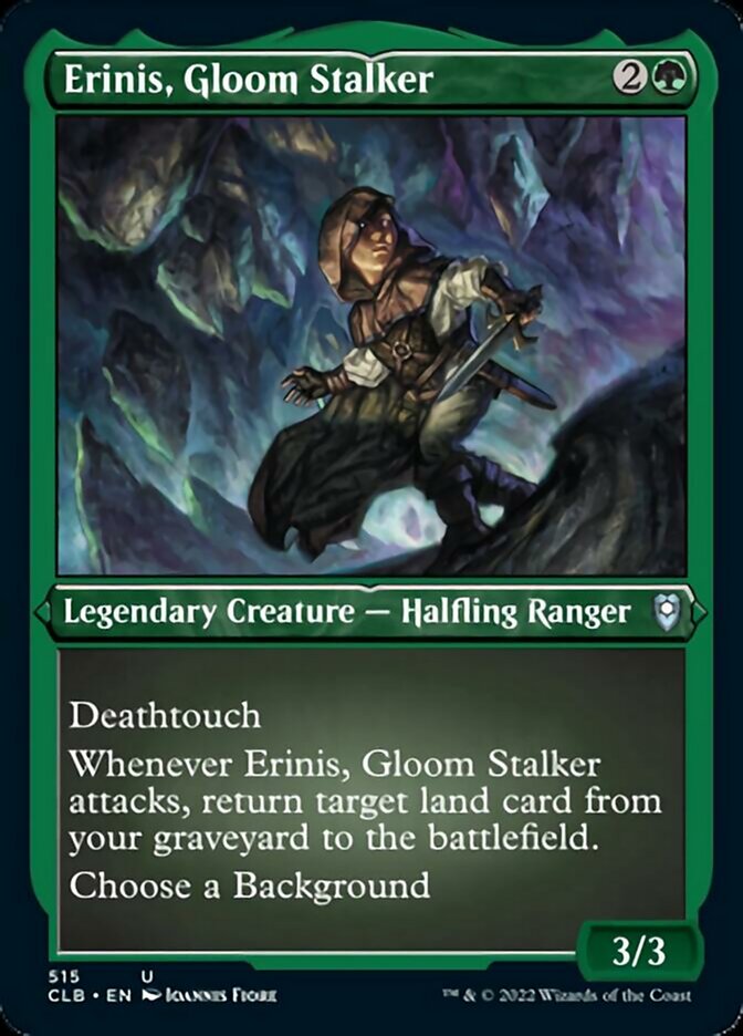 Erinis, Gloom Stalker (Foil Etched) [Commander Legends: Battle for Baldur's Gate] | Golgari Games