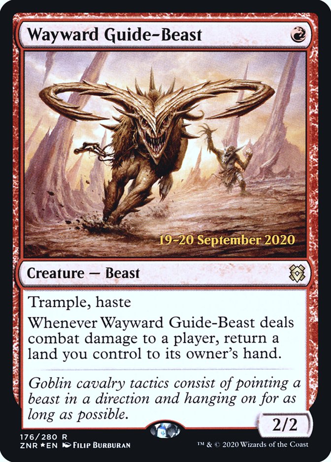 Wayward Guide-Beast [Zendikar Rising Prerelease Promos] | Golgari Games