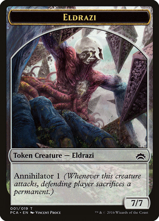 Eldrazi Spawn (002) // Eldrazi Double-sided Token [Planechase Anthology Tokens] | Golgari Games