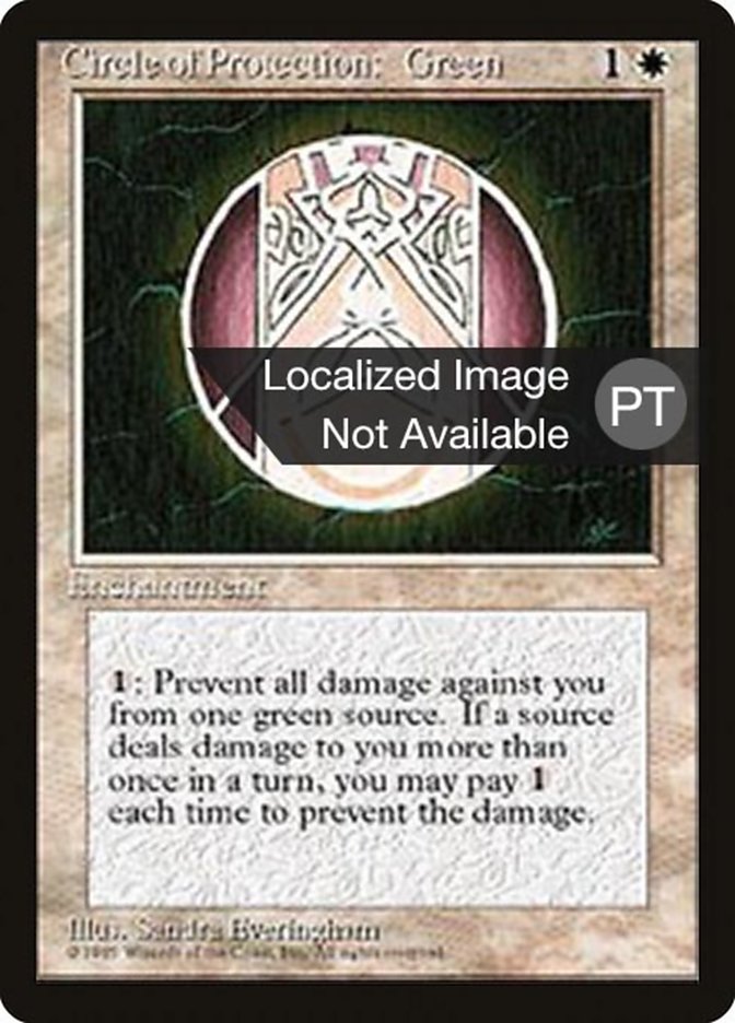 Circle of Protection: Green [Fourth Edition (Foreign Black Border)] | Local Legends