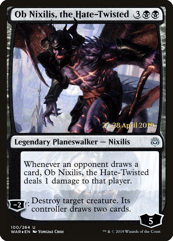 Ob Nixilis, the Hate-Twisted [War of the Spark Prerelease Promos] | Golgari Games