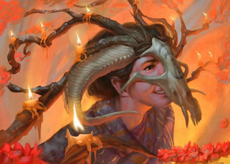 Hedgewitch's Mask Art Card [Innistrad: Midnight Hunt Art Series] | Golgari Games