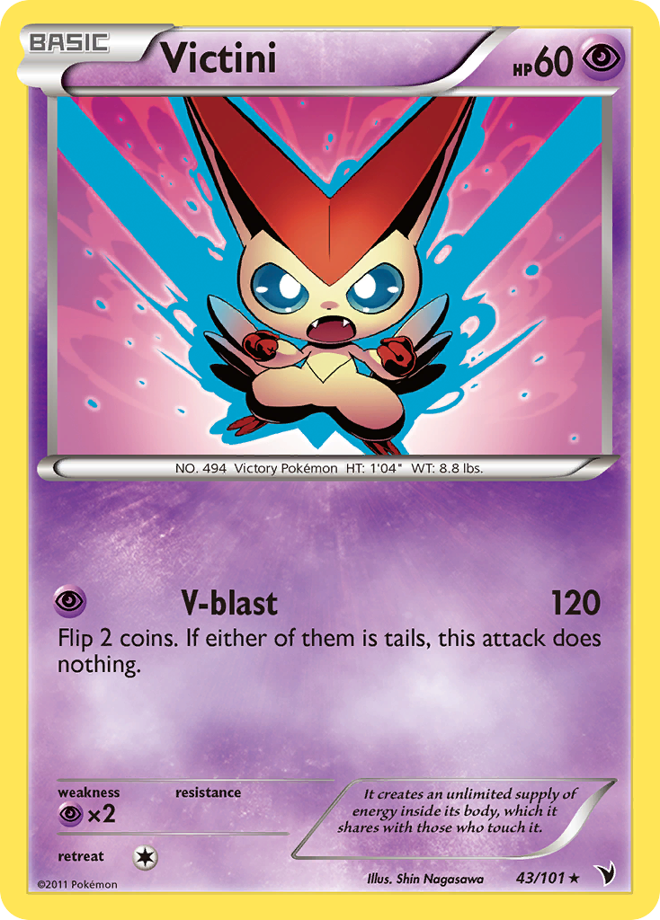 Victini (43/101) [Black & White: Noble Victories] | Golgari Games