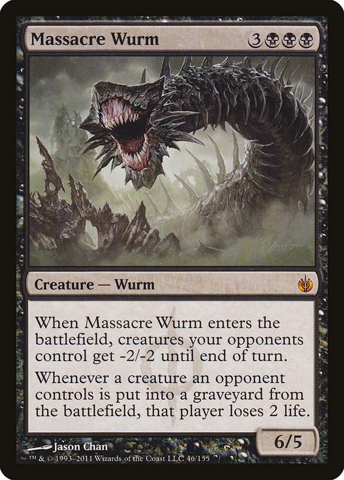 Massacre Wurm [Mirrodin Besieged] | Golgari Games