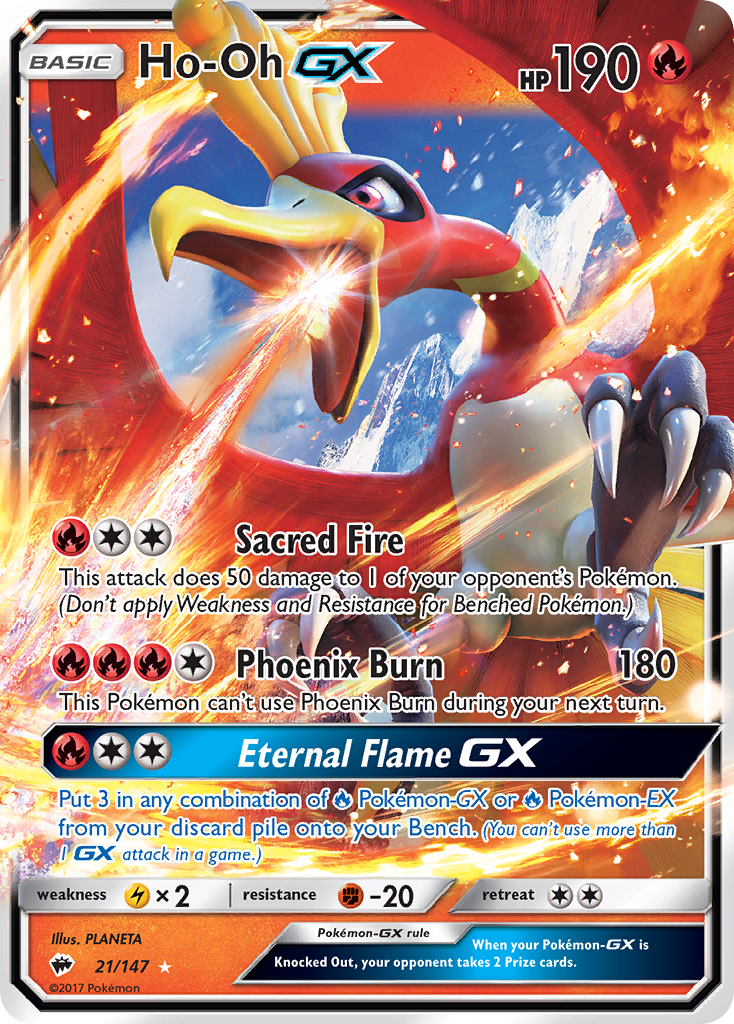 Ho-Oh GX (21/147) [Sun & Moon: Burning Shadows] | Golgari Games