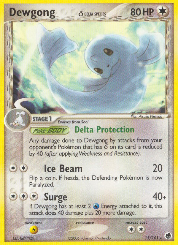 Dewgong (15/101) (Delta Species) [EX: Dragon Frontiers] | Golgari Games