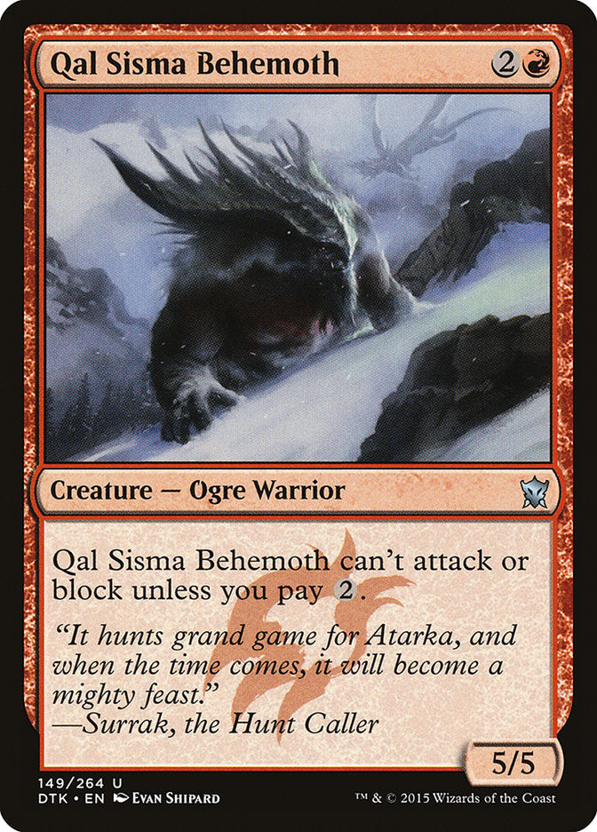 Qal Sisma Behemoth [Dragons of Tarkir] | Golgari Games