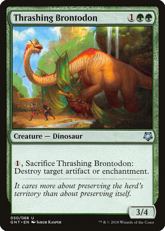 Thrashing Brontodon [Game Night 2018] | Golgari Games