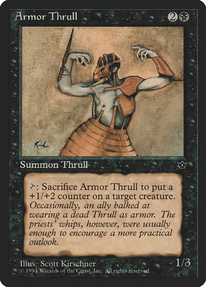 Armor Thrull (Scott Kirschner) [Fallen Empires] | Golgari Games