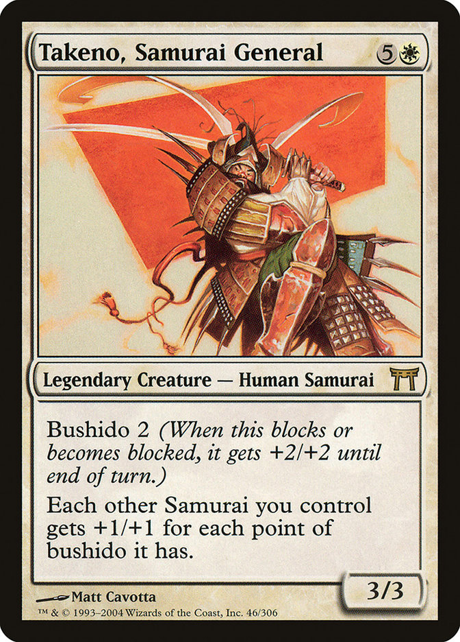 Takeno, Samurai General [Champions of Kamigawa] | Golgari Games