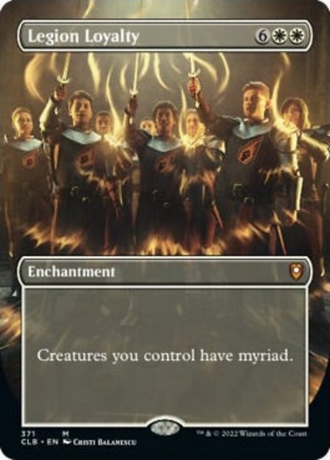 Legion Loyalty (Borderless Alternate Art) [Commander Legends: Battle for Baldur's Gate] | Local Legends
