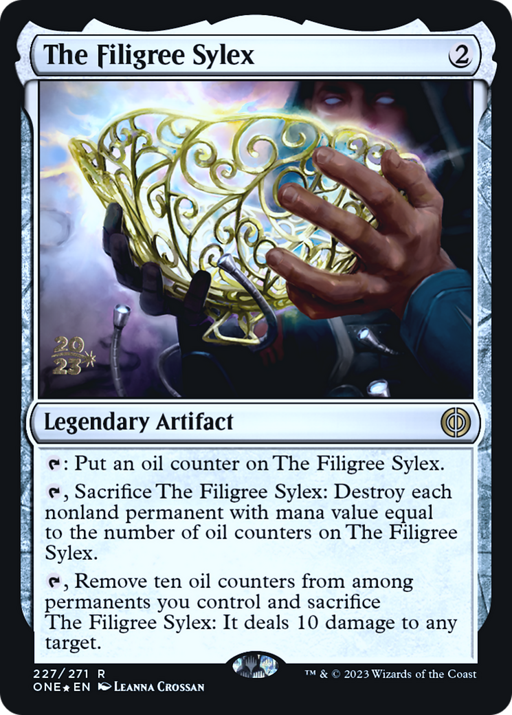 The Filigree Sylex [Phyrexia: All Will Be One Prerelease Promos] | Golgari Games