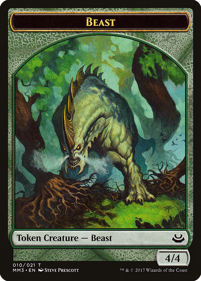 Beast Token (010/021) [Modern Masters 2017 Tokens] | Golgari Games