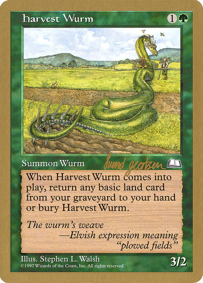 Harvest Wurm (Svend Geertsen) [World Championship Decks 1997] | Golgari Games