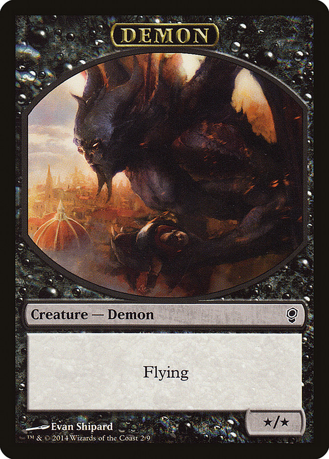 Demon Token [Conspiracy Tokens] | Golgari Games