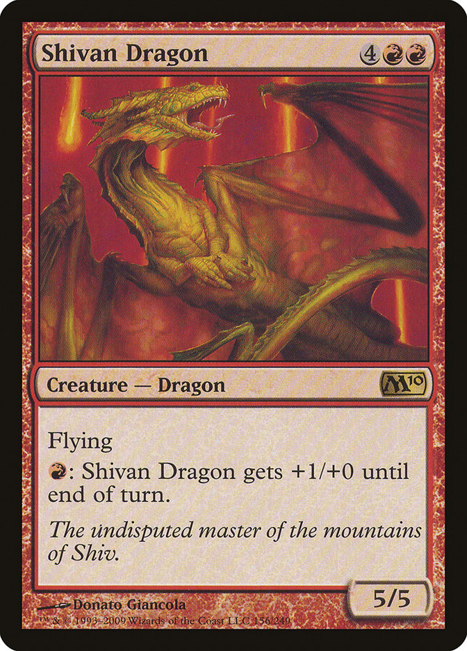 Shivan Dragon [Magic 2010] | Golgari Games