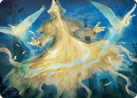 Heron-Blessed Geist Art Card [Innistrad: Crimson Vow Art Series] | Golgari Games