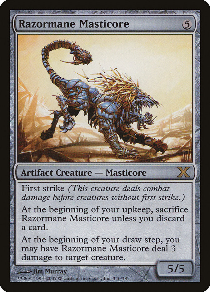 Razormane Masticore [Tenth Edition] | Golgari Games