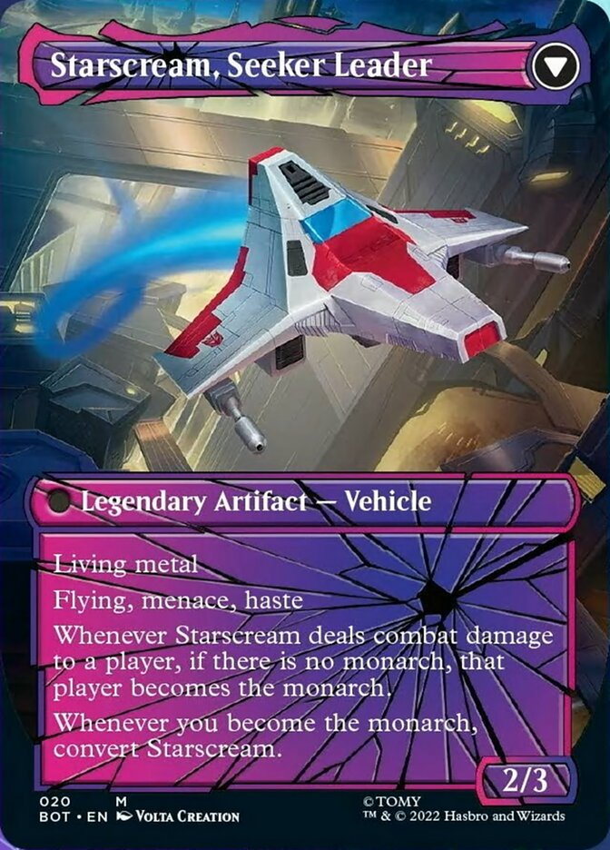 Starscream, Power Hungry // Starscream, Seeker Leader (Shattered Glass) [Universes Beyond: Transformers] | Golgari Games