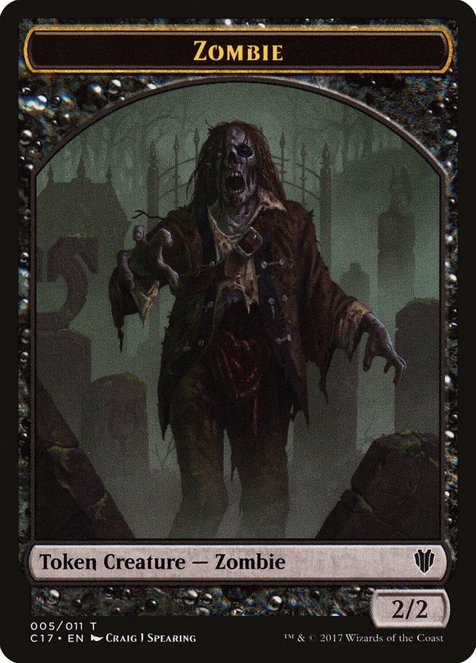 Vampire // Zombie Double-sided Token [Commander 2017 Tokens] | Local Legends