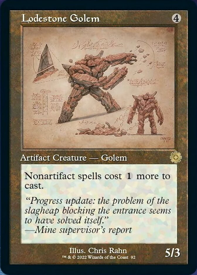 Lodestone Golem (Retro Schematic) [The Brothers' War Retro Artifacts] | Local Legends