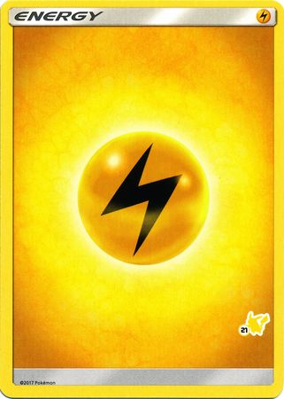Lightning Energy (Pikachu Stamp #21) [Battle Academy 2020] | Local Legends