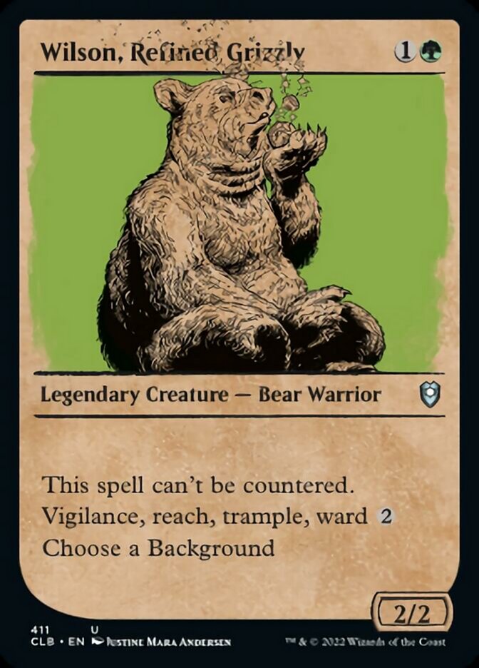 Wilson, Refined Grizzly (Showcase) [Commander Legends: Battle for Baldur's Gate] | Local Legends