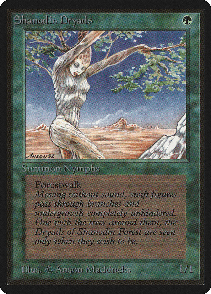 Shanodin Dryads [Beta Edition] | Golgari Games