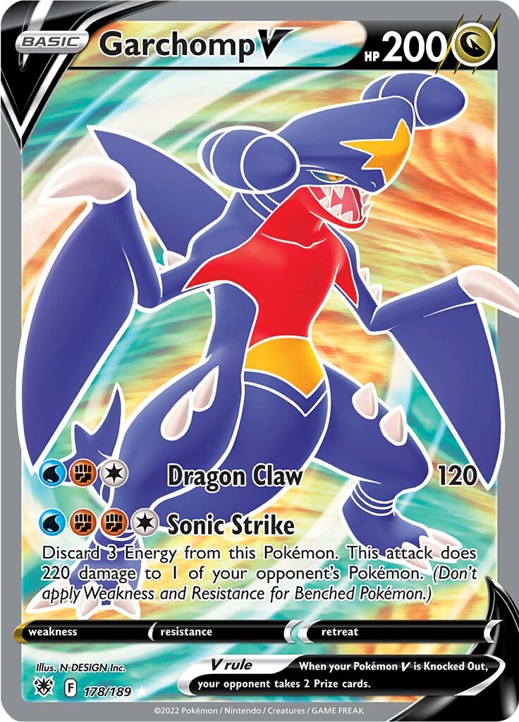 Garchomp V (178/189) [Sword & Shield: Astral Radiance] | Golgari Games