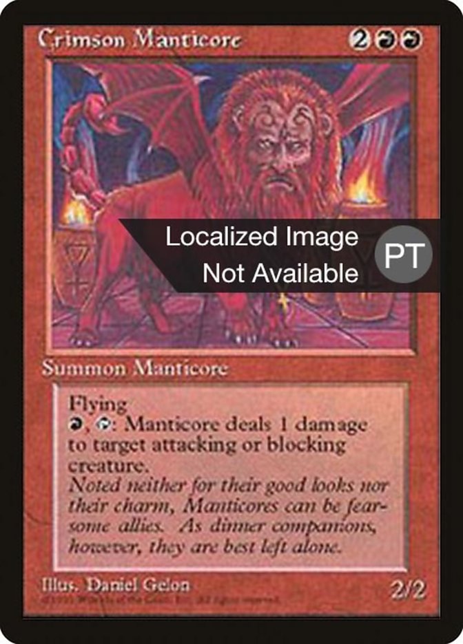 Crimson Manticore [Fourth Edition (Foreign Black Border)] | Golgari Games