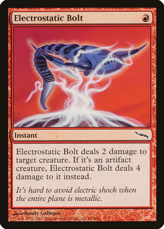 Electrostatic Bolt [Mirrodin] | Local Legends