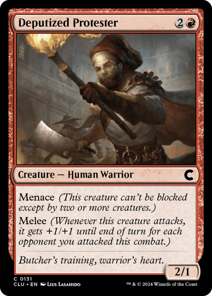 Deputized Protester [Ravnica: Clue Edition] | Local Legends