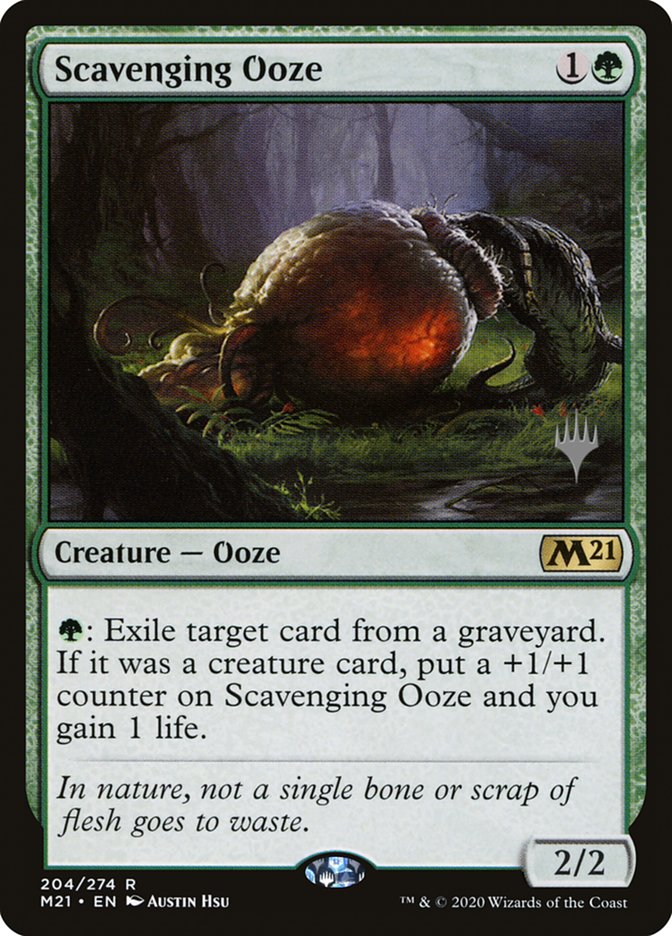 Scavenging Ooze (Promo Pack) [Core Set 2021 Promos] | Golgari Games