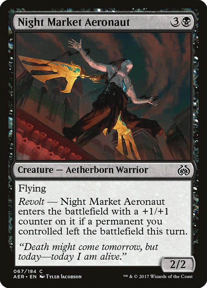 Night Market Aeronaut [Aether Revolt] | Golgari Games