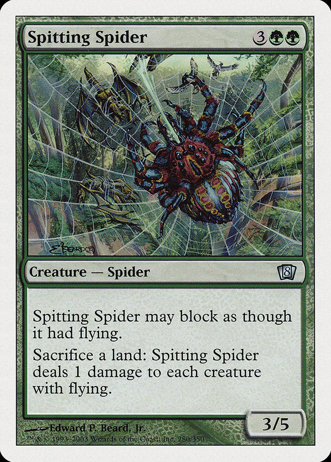 Spitting Spider [Eighth Edition] | Golgari Games