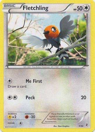 Fletchling (1/30) [XY: Trainer Kit 1 - Bisharp] | Golgari Games