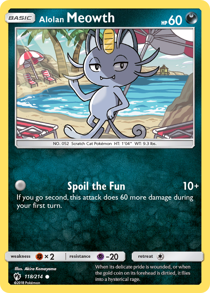 Alolan Meowth (118/214) [Sun & Moon: Lost Thunder] | Golgari Games