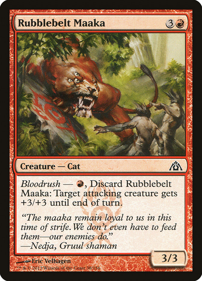 Rubblebelt Maaka [Dragon's Maze] | Golgari Games