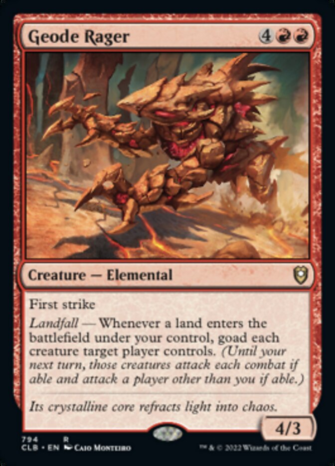 Geode Rager [Commander Legends: Battle for Baldur's Gate] | Local Legends