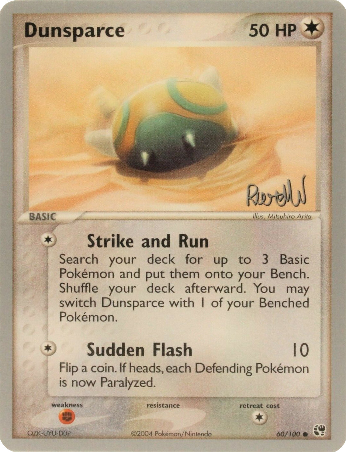 Dunsparce (60/100) (Rocky Beach - Reed Weichler) [World Championships 2004] | Golgari Games