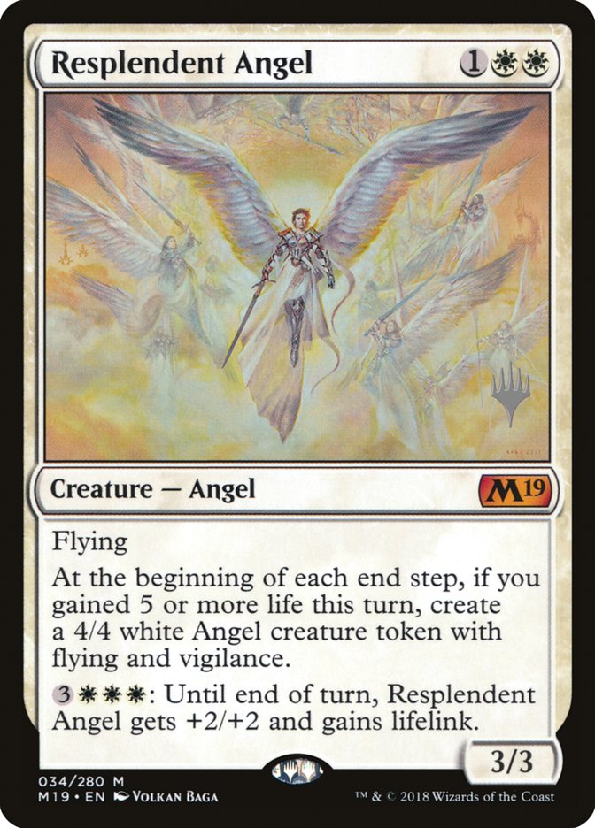 Resplendent Angel (Promo Pack) [Core Set 2019 Promos] | Golgari Games