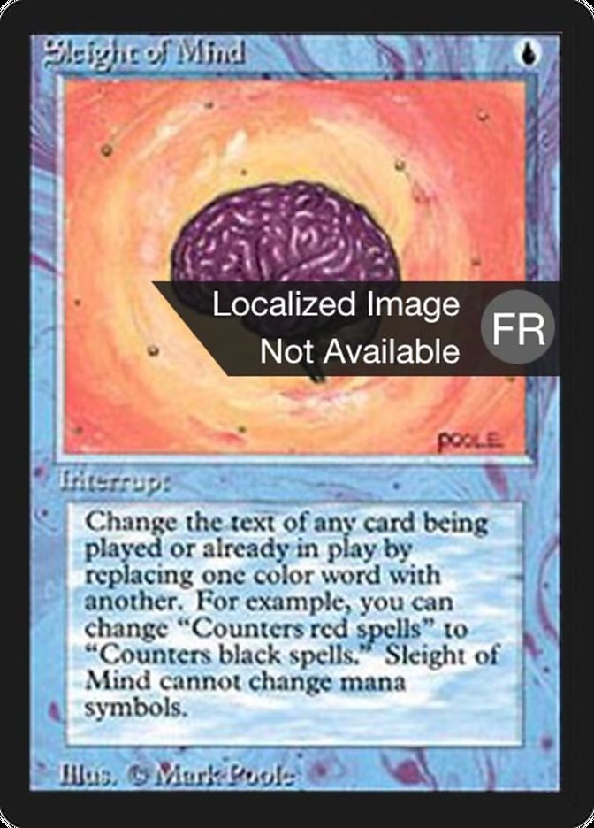 Sleight of Mind [Foreign Black Border] | Golgari Games