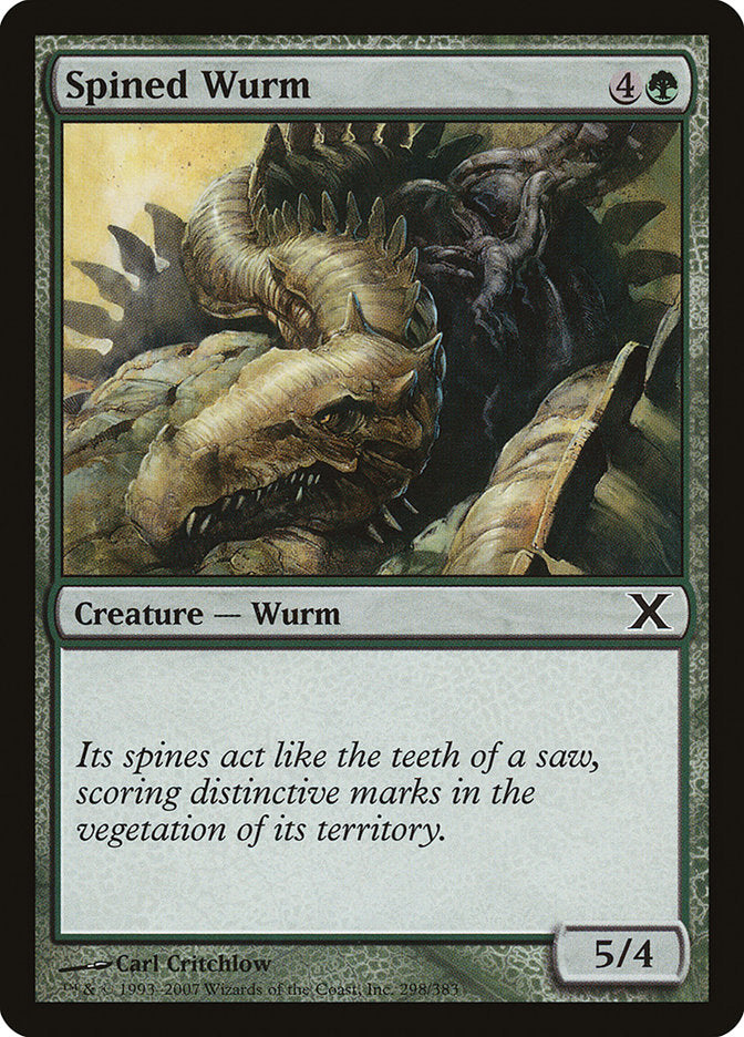 Spined Wurm [Tenth Edition] | Golgari Games