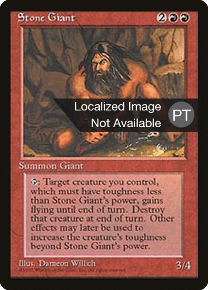 Stone Giant [Fourth Edition (Foreign Black Border)] | Golgari Games