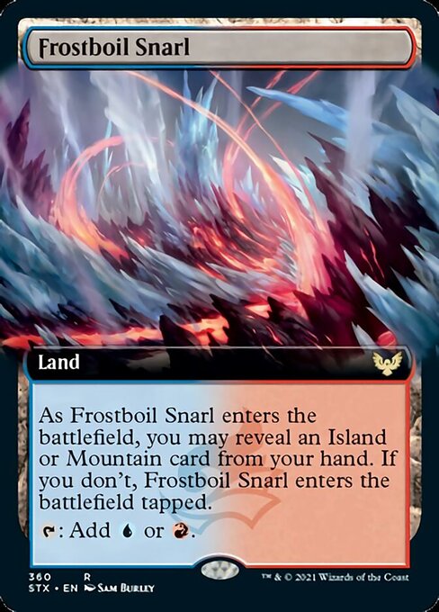 Frostboil Snarl (Extended Art) [Strixhaven: School of Mages] | Local Legends