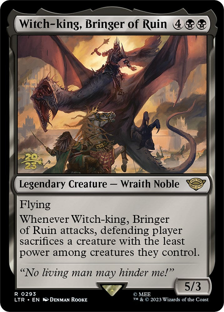 Witch-king, Bringer of Ruin [The Lord of the Rings: Tales of Middle-Earth Prerelease Promos] | Golgari Games